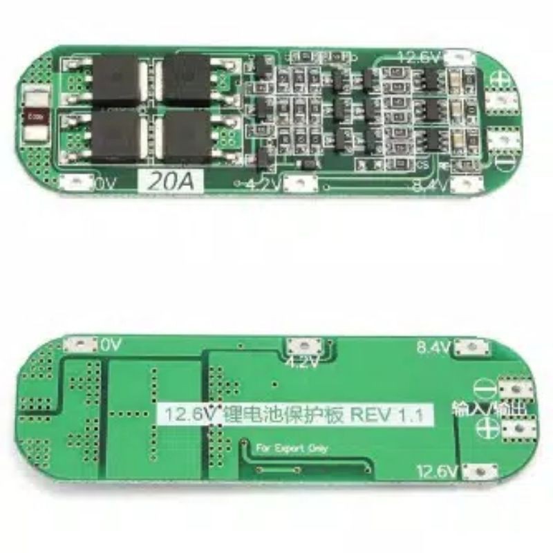 PCB Protecion Batrai 18650 3s 12,6v 20A