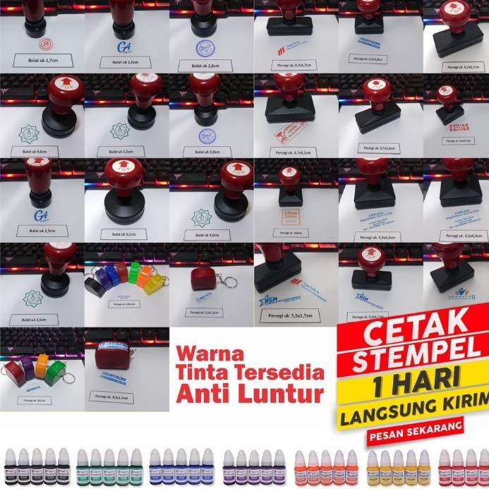 

STEMPEL / STEMPEL FLASH / STEMPEL PERUSAHAAN/ STEMPEL TOKO/ STEMPEL LUNAS PERSEGI
