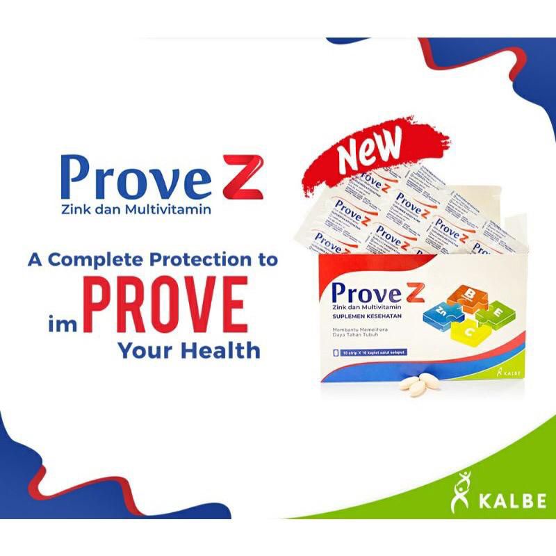 PROVE Z Multivitamin Plus Zinc Per Strip Isi 10 Kaplet