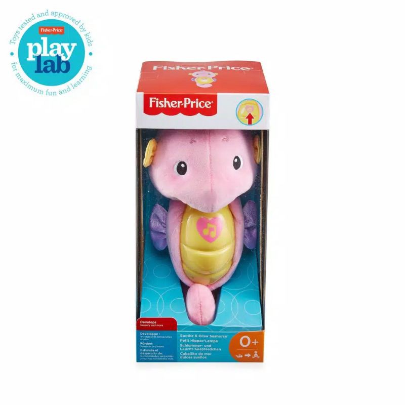 Fisher Price Soothe &amp; Glow Seahorse Musical | Mainan Boneka Musik Lampu Bayi