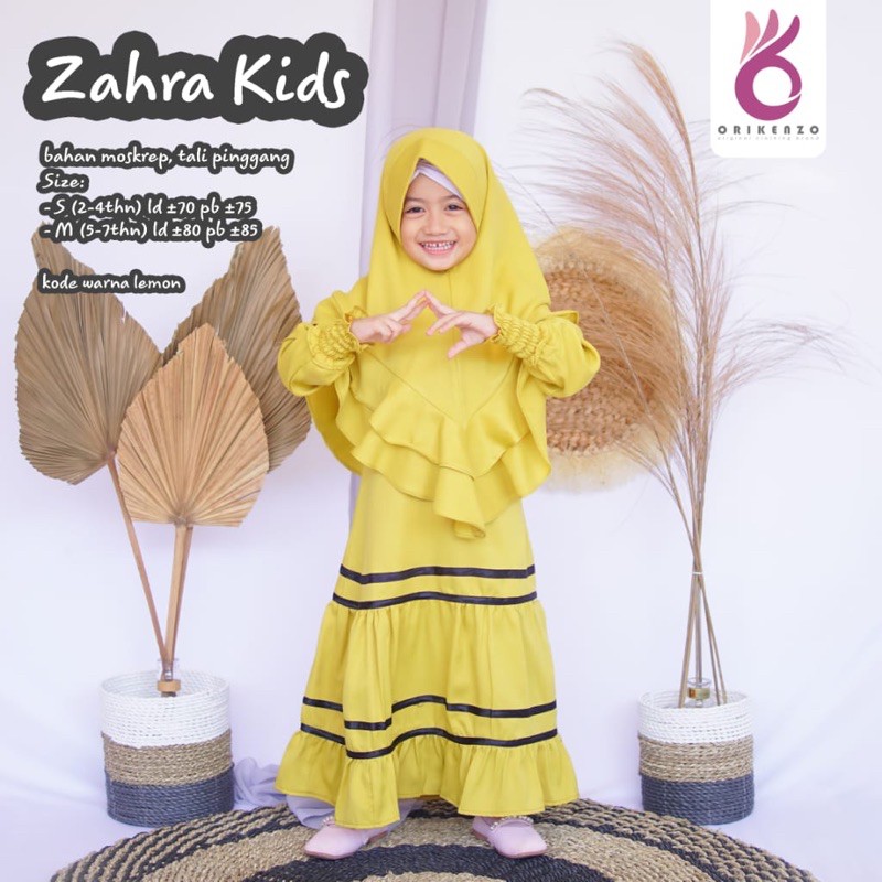 ZAHRA KIDS / GAMIS ANAK / BAJU MUSLIM ANAK ZAHRA KIDS