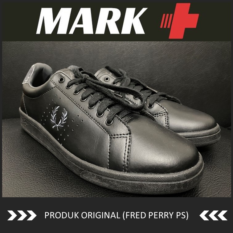 [USED] Sneakers Fred Perry All Black Leather