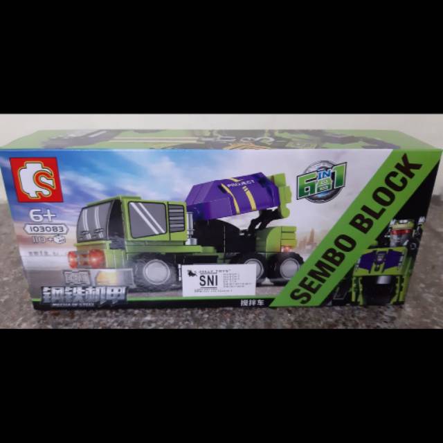 sembo block truck - sembo brick truck 103083