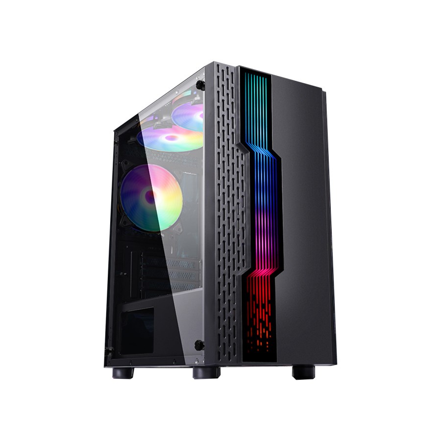 Casing PC Gaming VenomRX SHINRA M-ATX RGB Light Effects