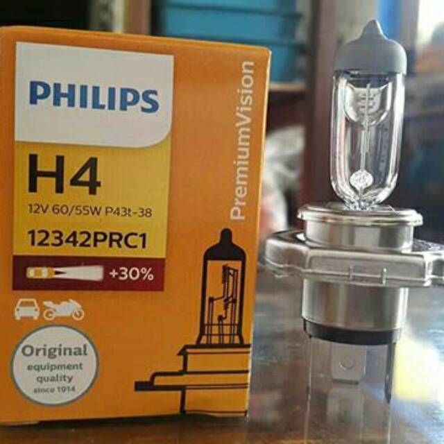 Lampu Halogen H4 Philips 12V 60/55W