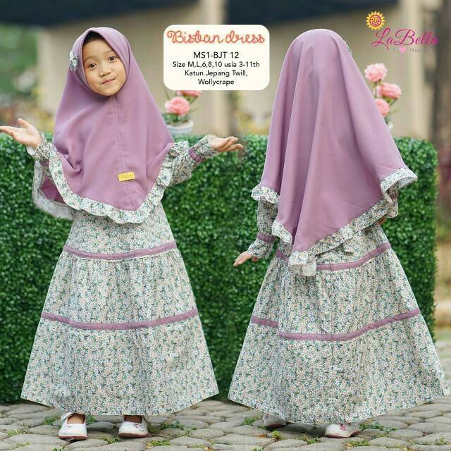 Gamis Anak Katun Jepang Cantik Usia 3 11 Tahun Shopee Indonesia