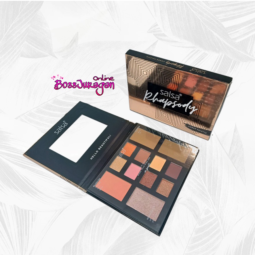 (BOSS) (BPOM) SALSA Rhapsody Classic Amber Palette - Salsa Eyeshadow Rhapsody Palette