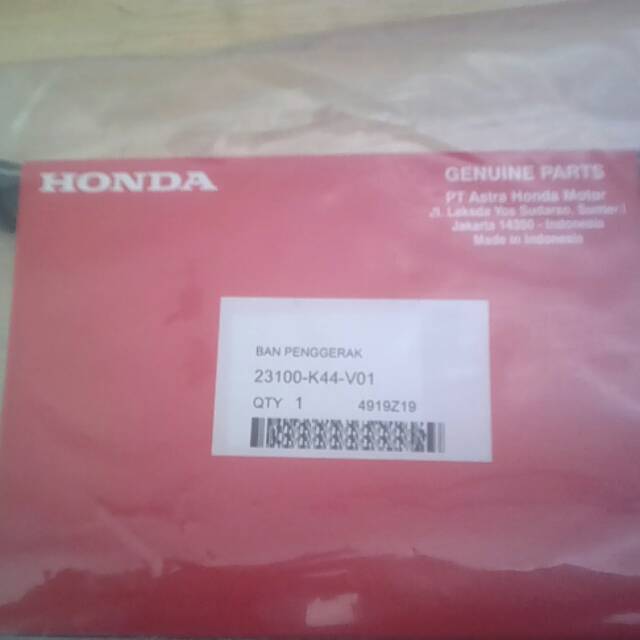 VANBELT/ V BELT ORIGINAL AHM HONDA BEAT POP/BEAT STREET/BEAT FI ESP/VARIO 110 FI