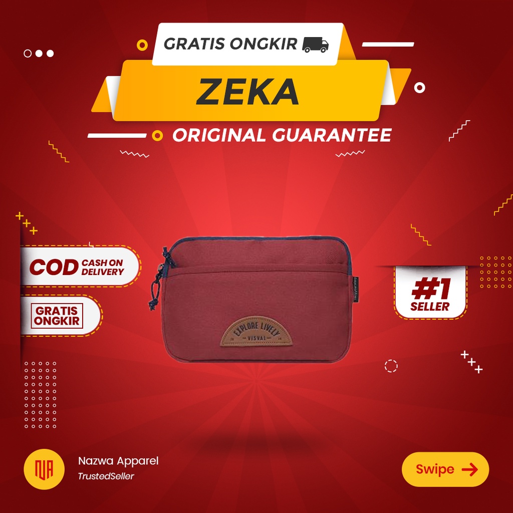 TAS POUCH VISVAL ZEKA MAROON