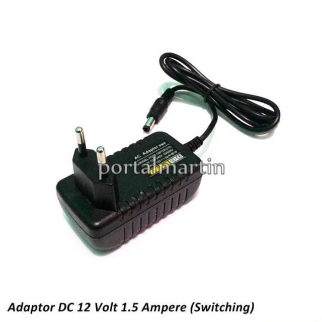 Adaptor DC 12 Volt 1.5 Ampere 12V 1.5A Switching