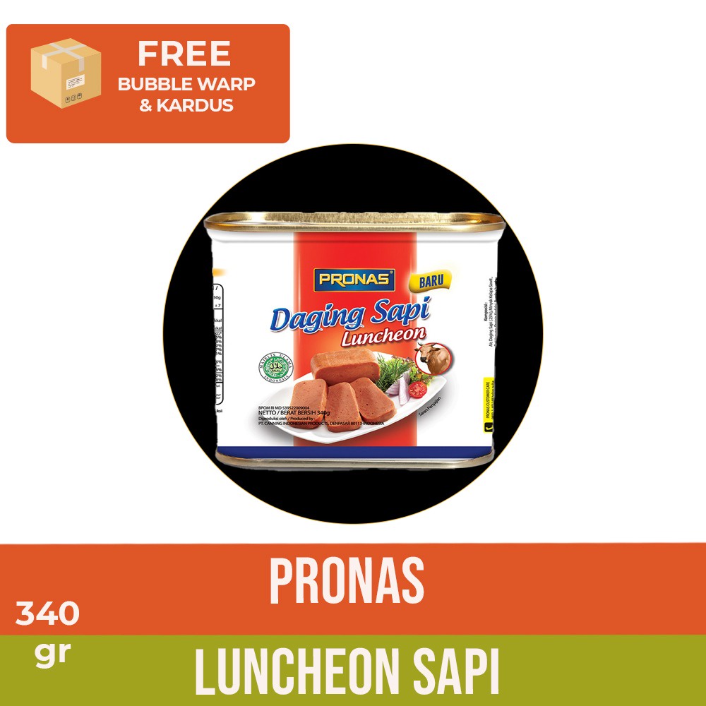

Pronas Luncheon Sapi 340 gram / Daging Blok Sapi Serbaguna