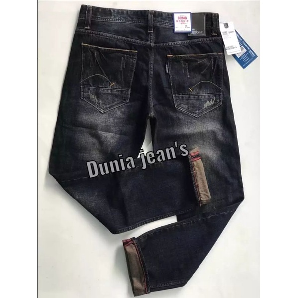 DJ //CELANA BOMBOGIE  BAHAN ORIGINAL JEANS /CELANA PRIA KEKINIAN