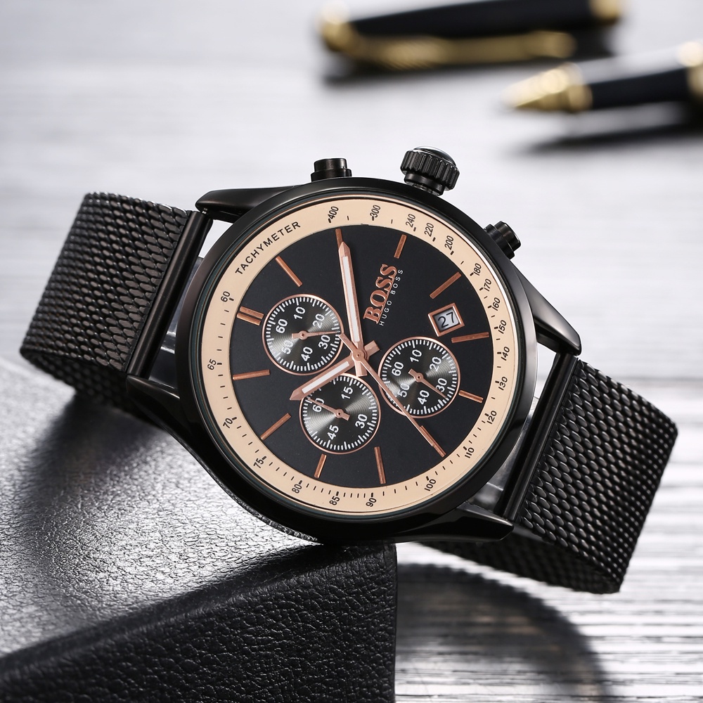 ✅COD Jam Tangan Pria Kuarsa Air Quartz Stainless Steel Watch Analog Keren Tahan Bisnis G41