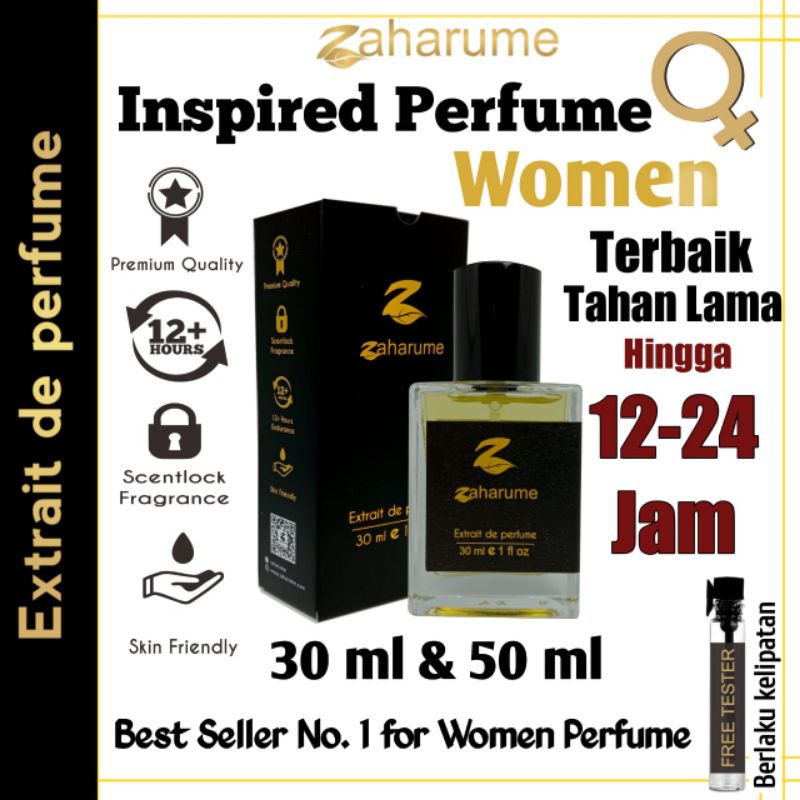 Zaharume Parfum Wanita Tahan Lama Best Seller Parfum Inspired Terbaik | Extrait de Perfume