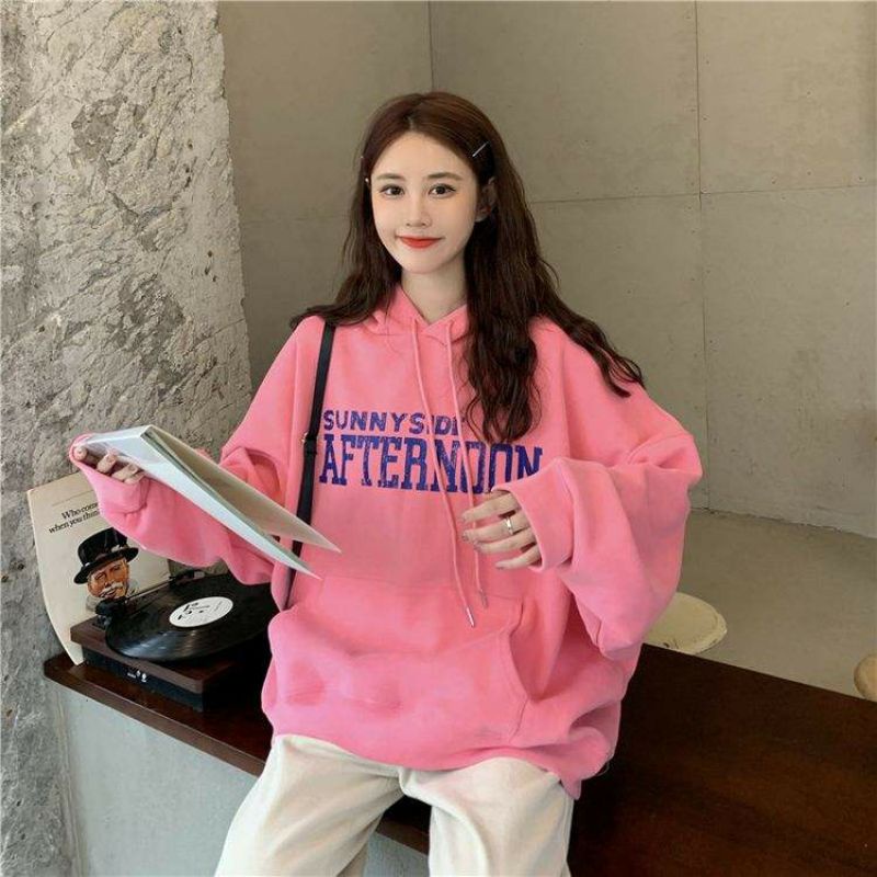 S - XXXXXL(6XL) Hoodie Jumper Korean Style SUNNYSIDE AFTERNOON BIGSIZE Jaket Cute OVERSIZE Pria Wanita Harajuku M L XL 2XL 3XL 4L