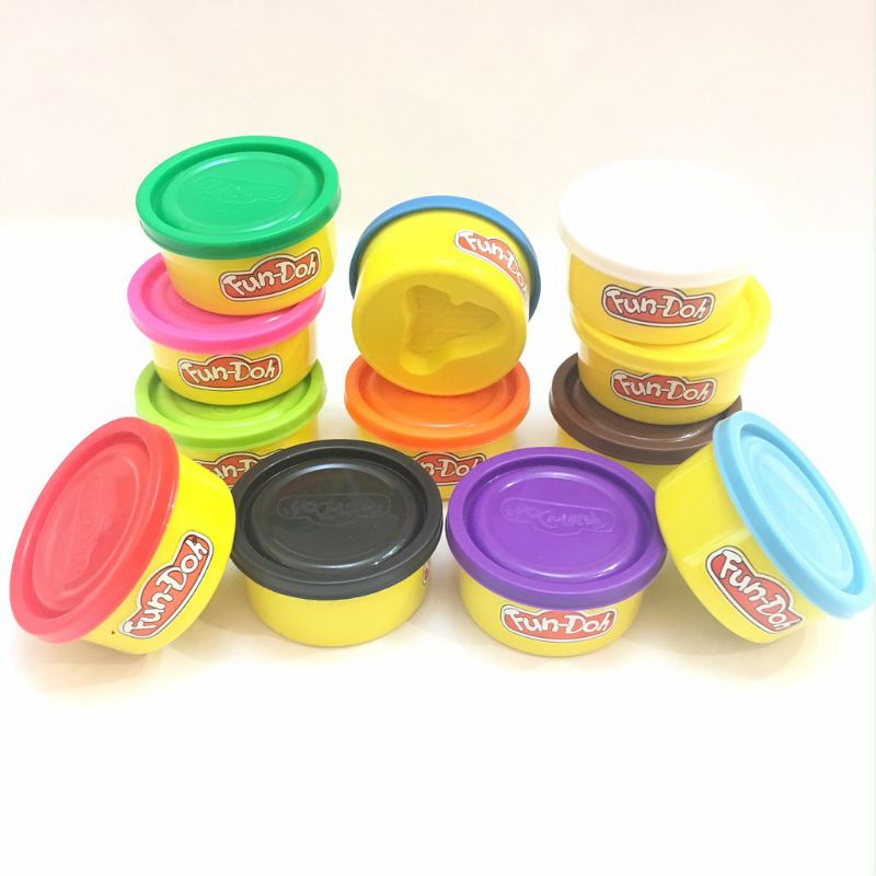 FUN DOH 1 TABUNG LILIN MAINAN ANAK PLAYDOH PLAY DOH fundoh