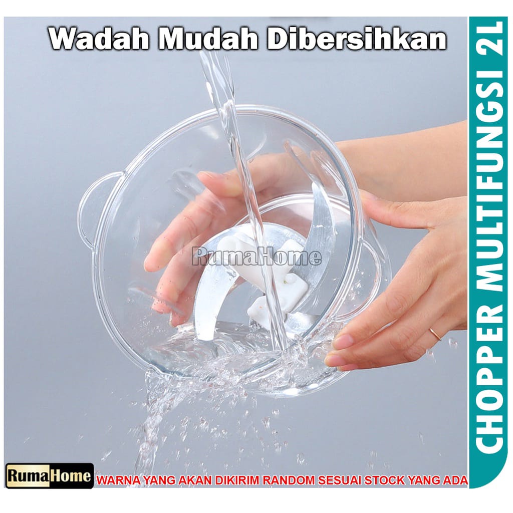 CHOPPER TEKAN MANUAL/ mixer adonan/ penggiling pencacah pemotong daging bumbu dapur
