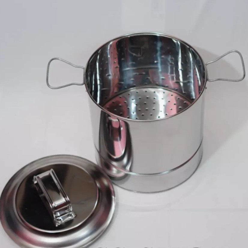 Dandang Nasi Stainless / Tong Nasi / Panci Steamer Kukusan / Dandang Diameter 40cm