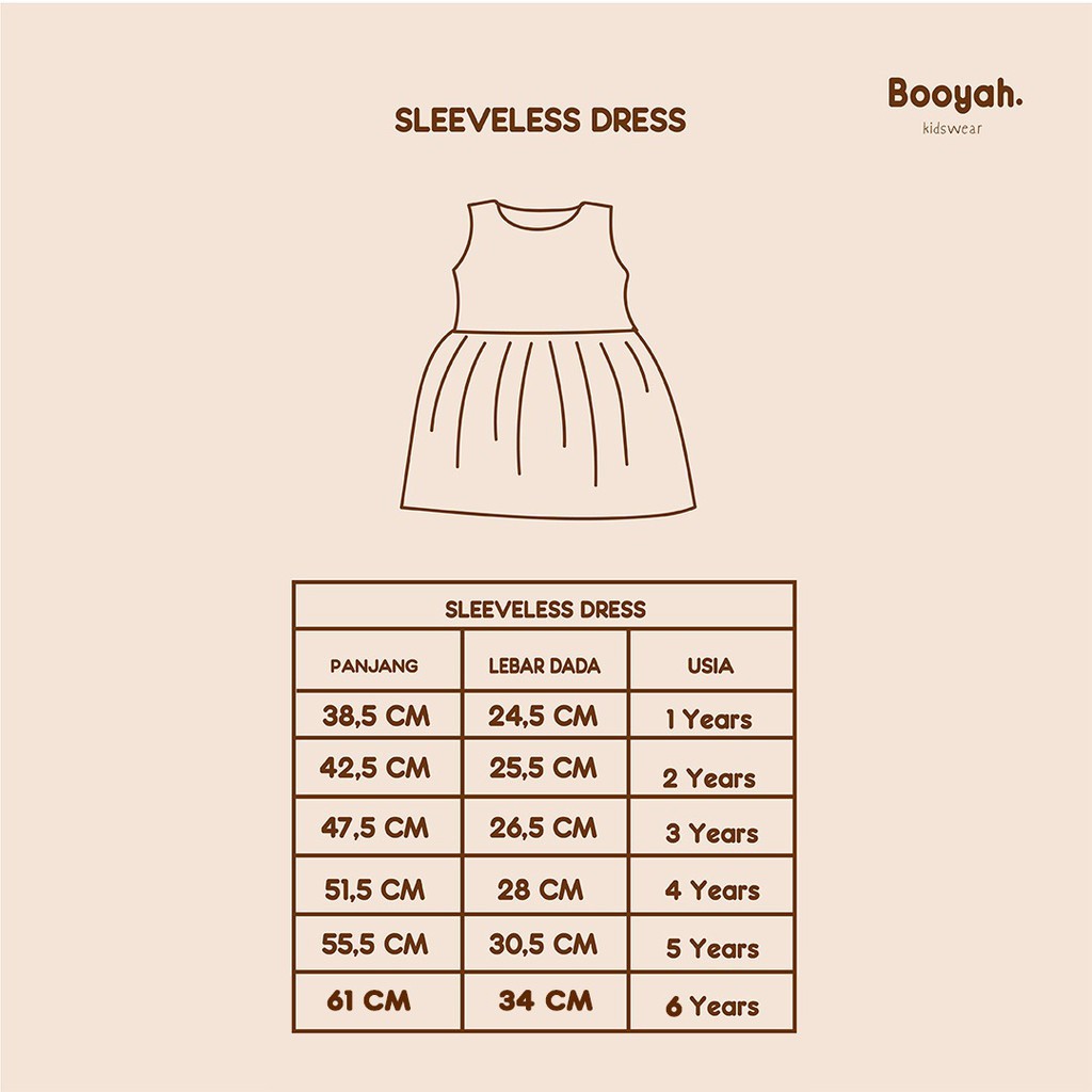 Booyah Dress Anak - Sleeveless Dress (4-6 TAHUN)