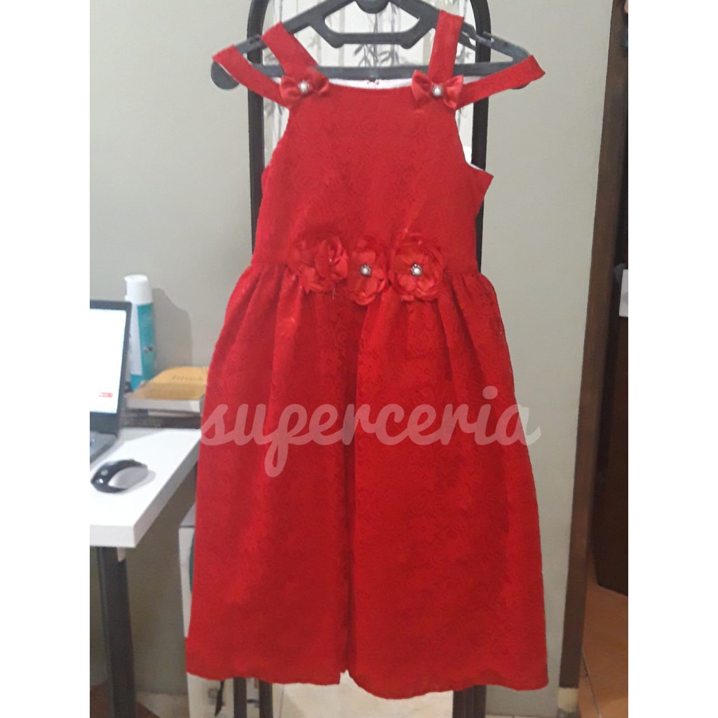 Super Ceria Dress Anak - Red