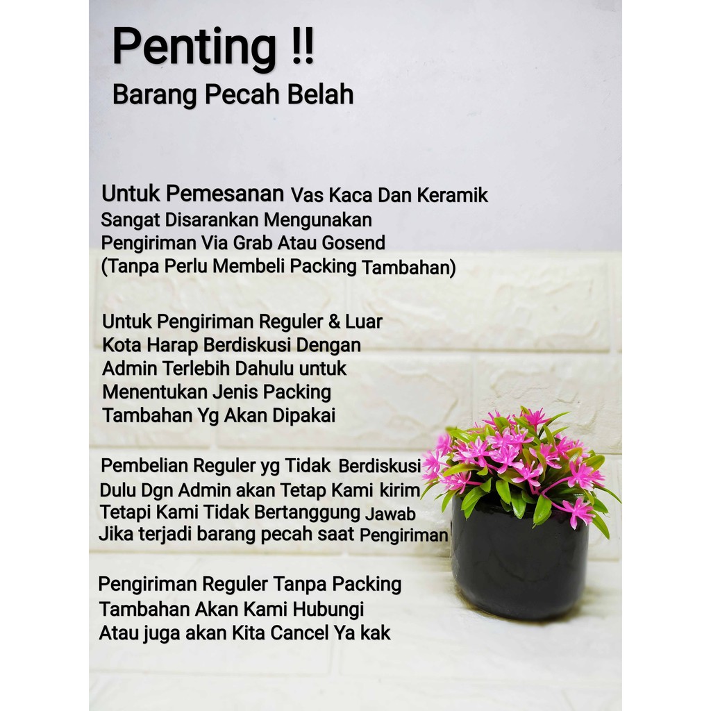 Vas / Pot Bunga Keramik Koktail