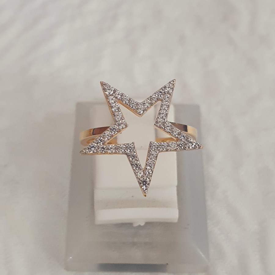 cincin bintang mata ad var emas 70 % 70% 700