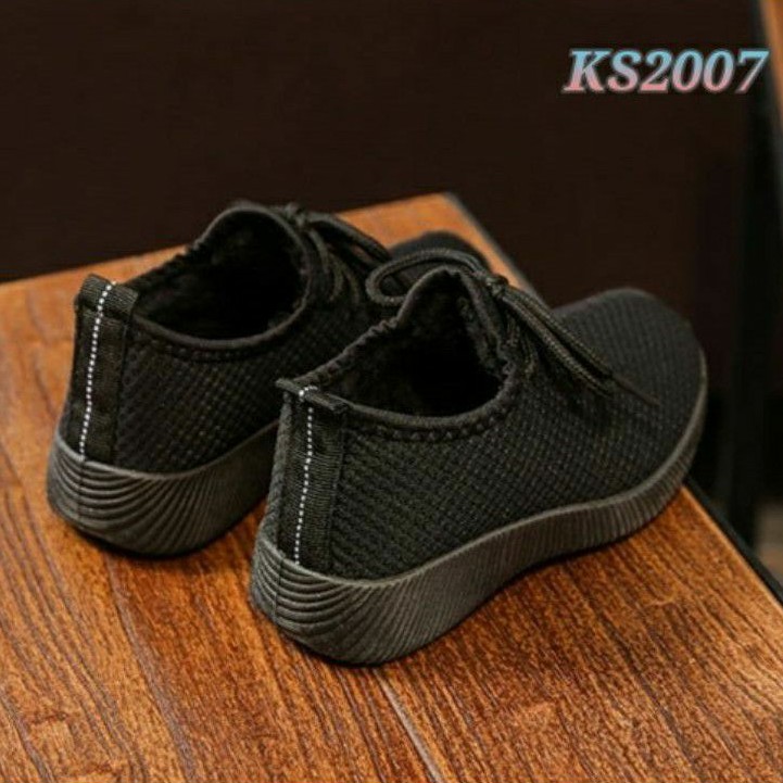 [SALE] SEPATU SNEAKERS ANAK UNISEX POLOS KS2007 IQ #Realstock