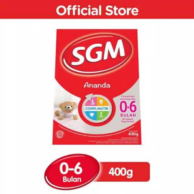Susu Bayi SGM Ananda 400 gram Box 0-6 Bulan