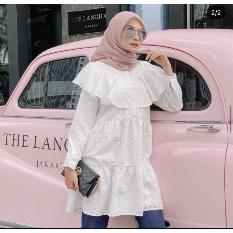 Vanilla Hijab - Esme Blouse in White