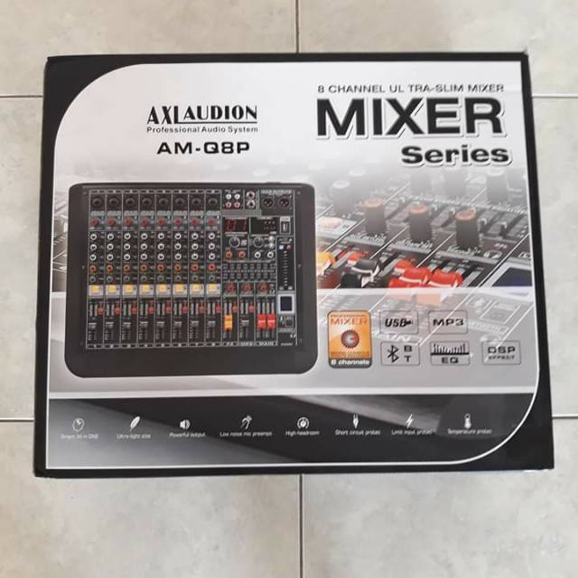 POWER MIXER 8CH AXL AUDION AM Q8P ORIGINAL