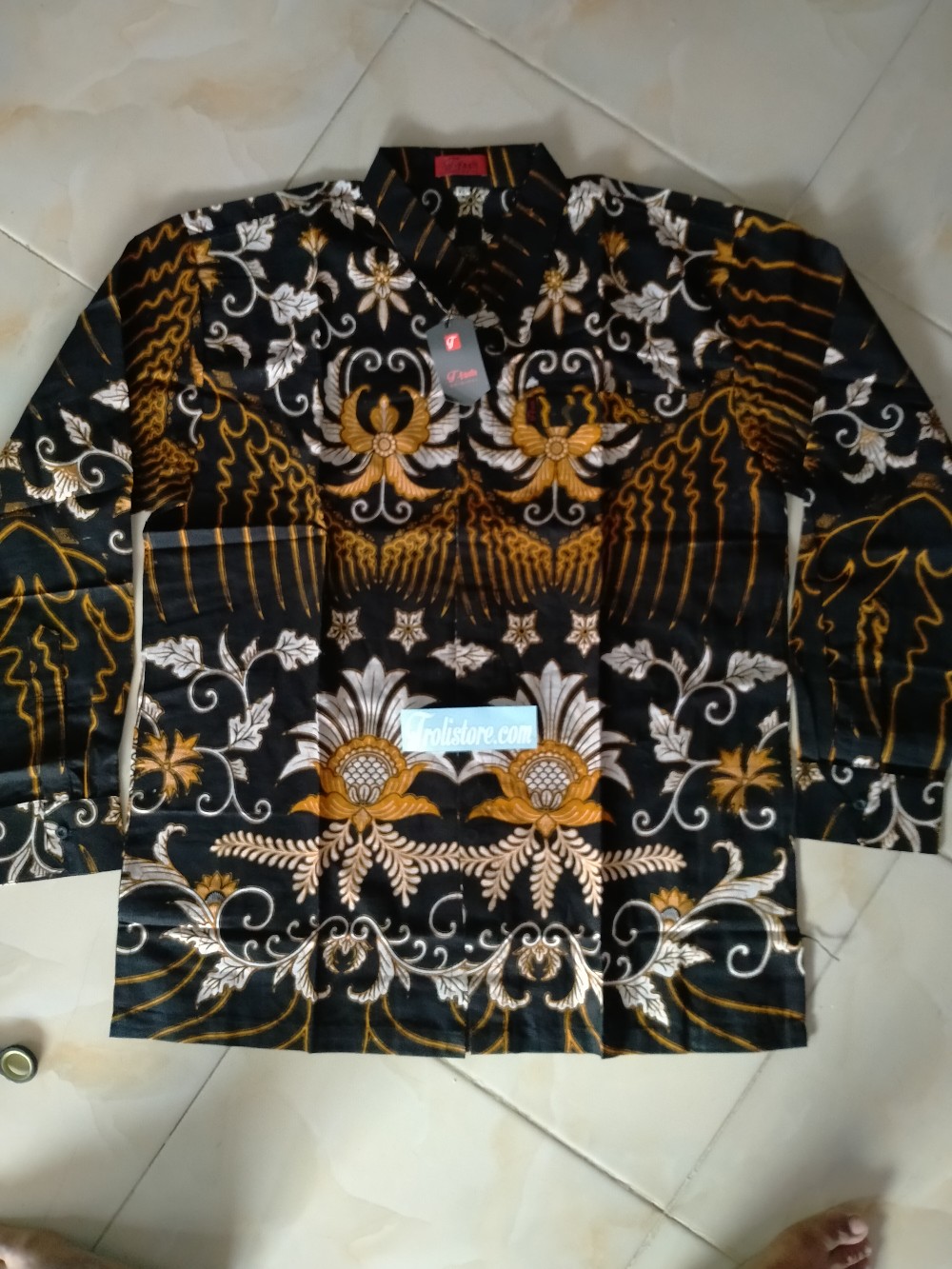 Trolistore Grosir Kemeja Batik Lengan Panjang Kbds