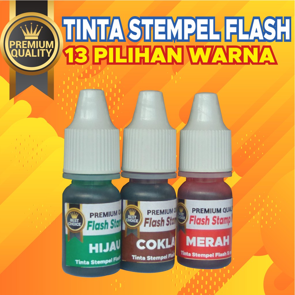 

TINTA ISI ULANG/TINTA REFIL STEMPEL FLASH (5 ml)
