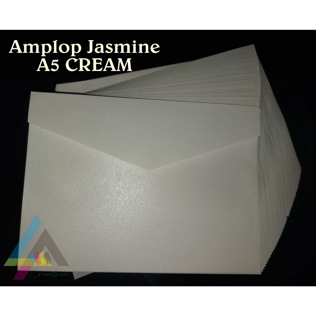 

AMPLOP A5 JASMINE PREMIUM WHITE CREAM GOLD KRAFT COKLAT VINTEGE KLASIK RUSTIK RETRO