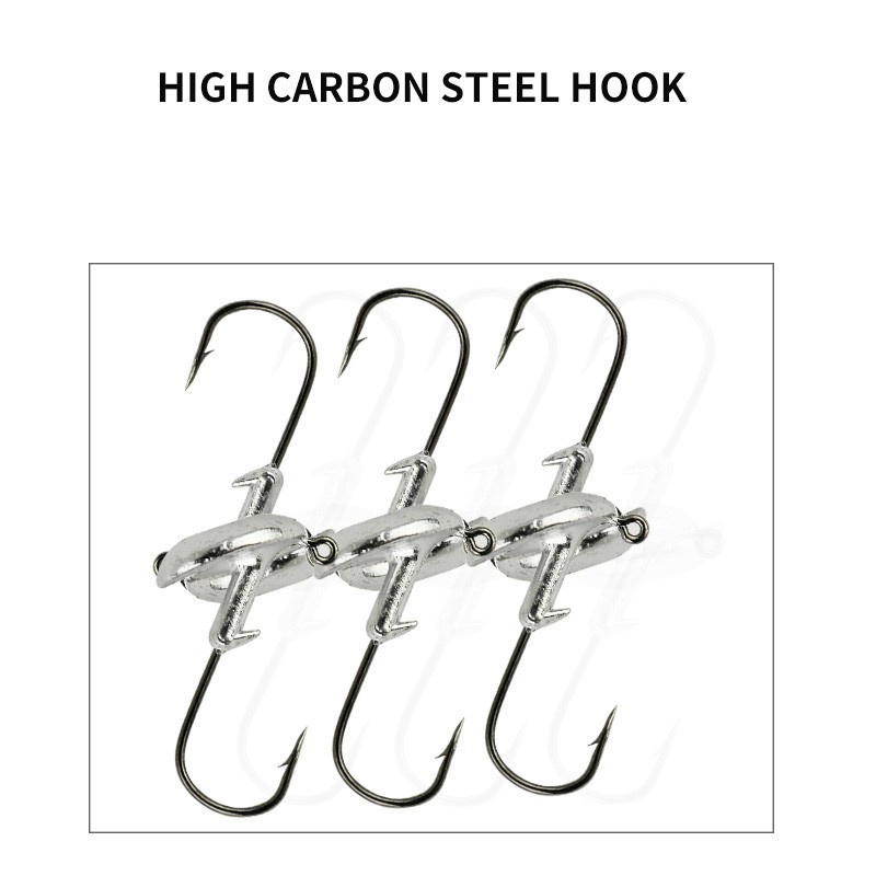 20 Pcs High Quality Lead Jig Head 3.5g - 14g Carbon Steel Fishing Hook Set
