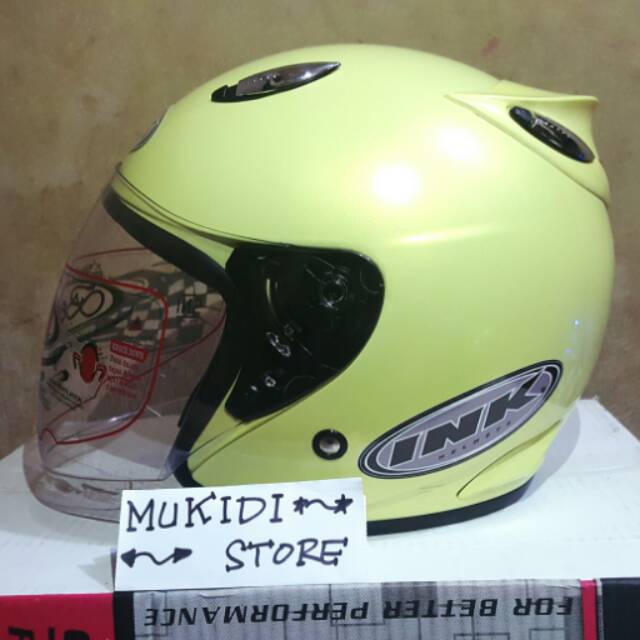 FREE ONGKIR - Helm best INK Centro - Kuning Lemon