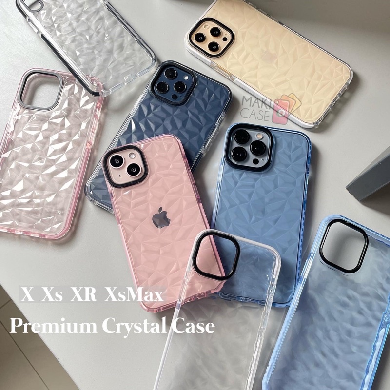 Premium Crystal Case X Xs XR XsMax Anti Bentur