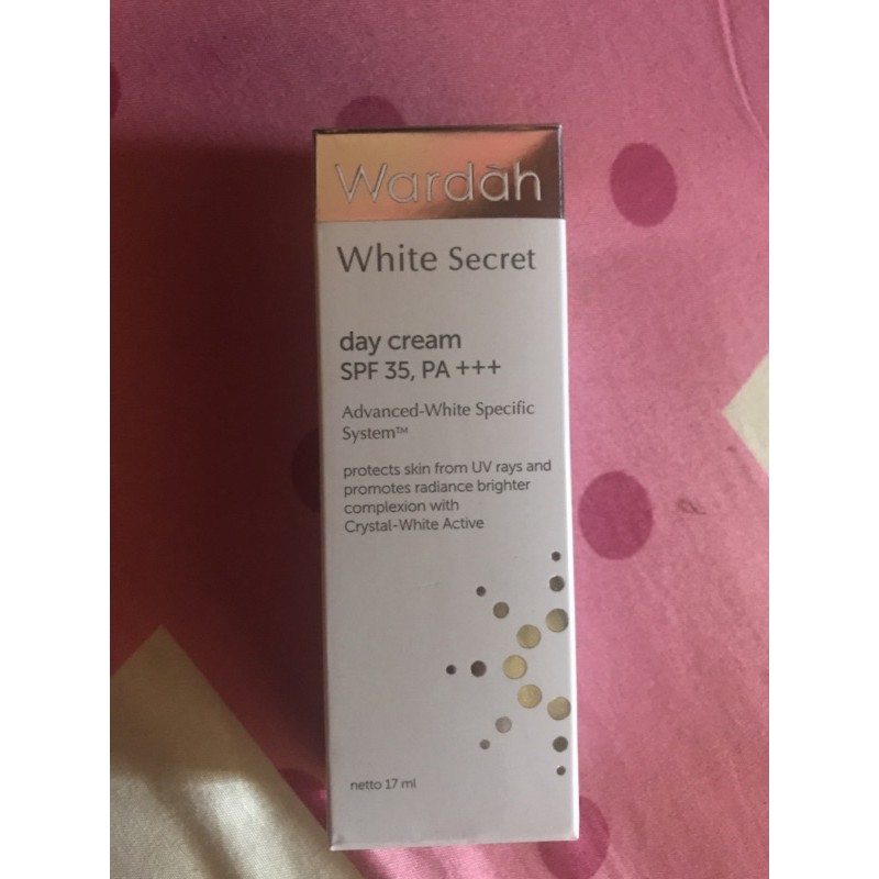 wardah day cream white secret