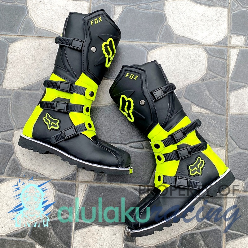 Sepatu Trail Motocross X Lokal Boots Riding SV Premium Quality with Safety Protectors - 004