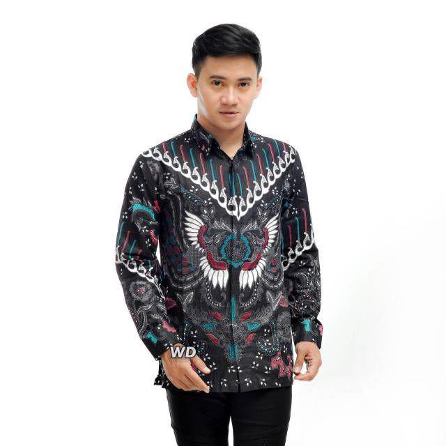 Kemeja Batik Kupu Putih