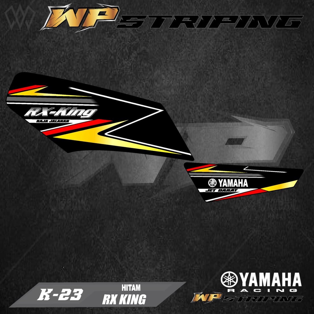 STRIPING RX KING - STIKER VARIASI LIST SKOTLET MOTOR YAMAHA RX KING - K-23
