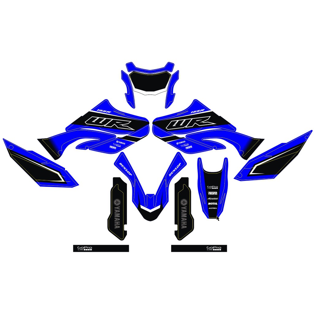 Stiker Decal YAMAHA WR 155 Custom Code AHD (3)