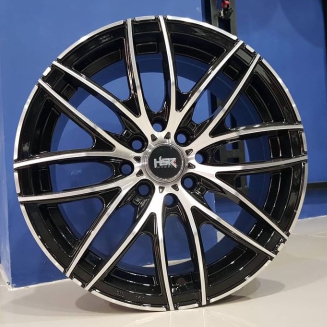 Velg R15 Mobil Brio Karimun Ayla Xenia HSR COMORO 879 Ring 15 Hitam Polish I Toko Velg Kediri