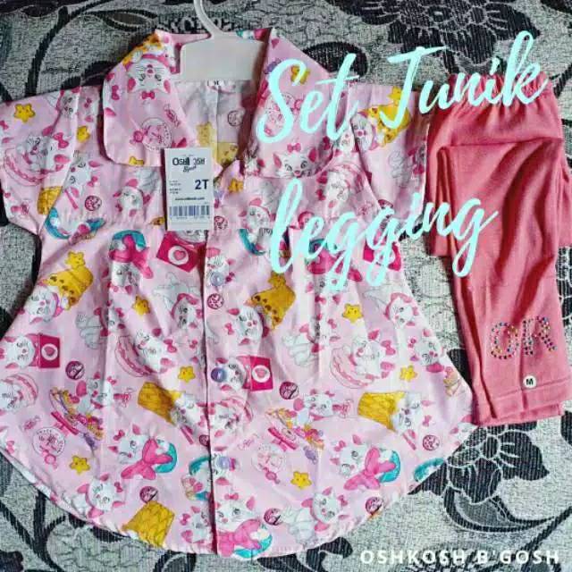 BISA COD Setelan tunik anak  (BAJU CELANA ) Setelan tunic dan legging grosir