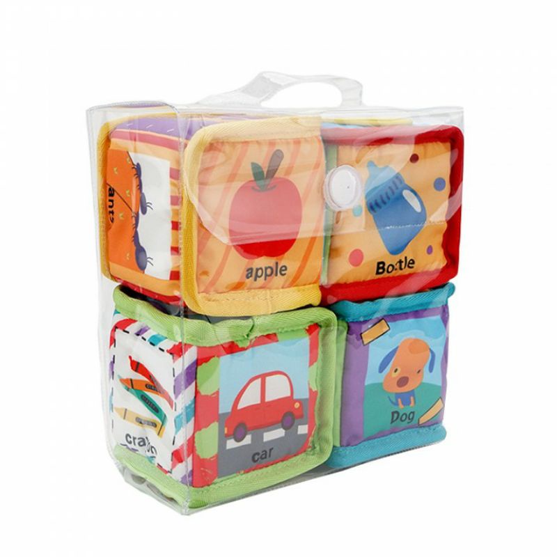 Jolly Baby Toys Building Block Mainan Blok Kain