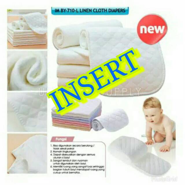 Popok Kain Berkancing Cloth Diaper Clodi Bayi Dapat Dicuci