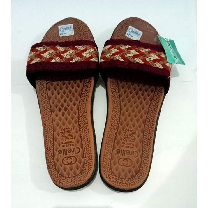 Cirellie Ori Slop Turki 37-40 Sandal selop Rajut