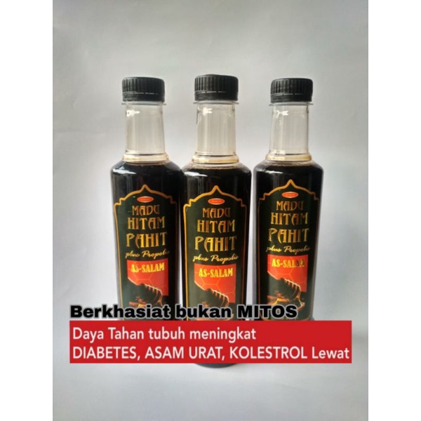 

madu hitam pahit plus propolis As-salam