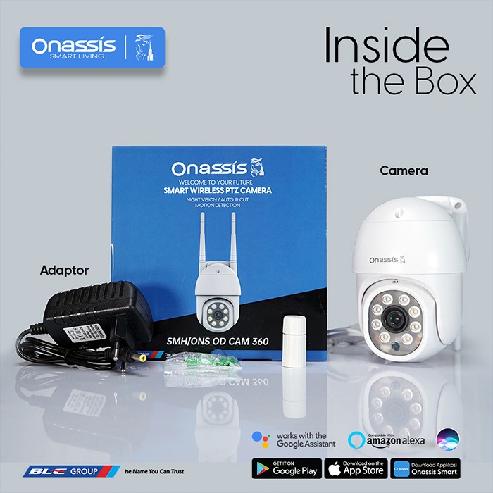 Onassis / Othentica Smart Outdoor Camera 360 IP Cam CCTV IP65 Weatherproof