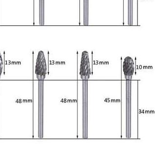 ➬ Mata bor cun metal / mata tuner mini grinder proses porting as 3mm ▲