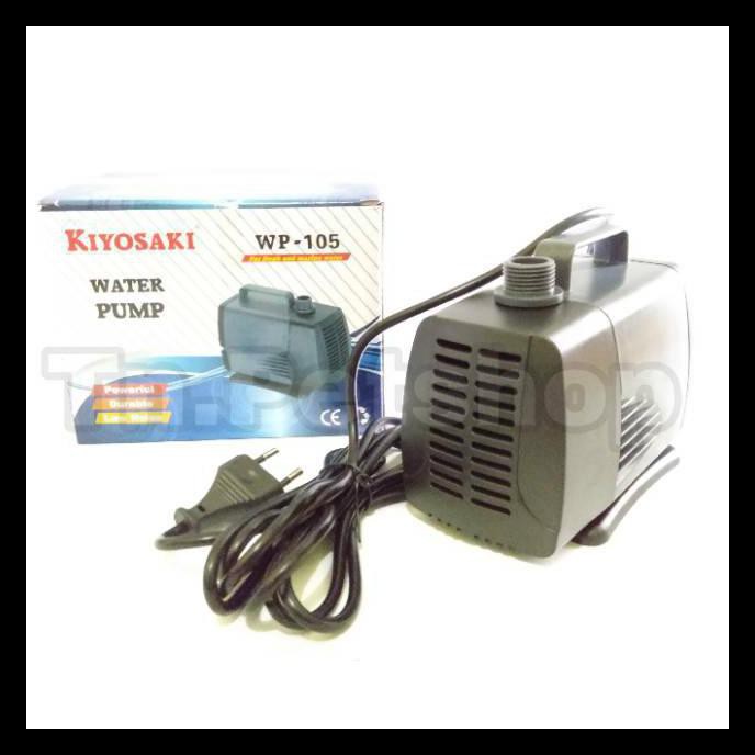 {BISA COD} Kiyosaki WP 105 - Aquarium Kolam Ikan Pompa Celup Water Pump Sekelas Amara PRODUK